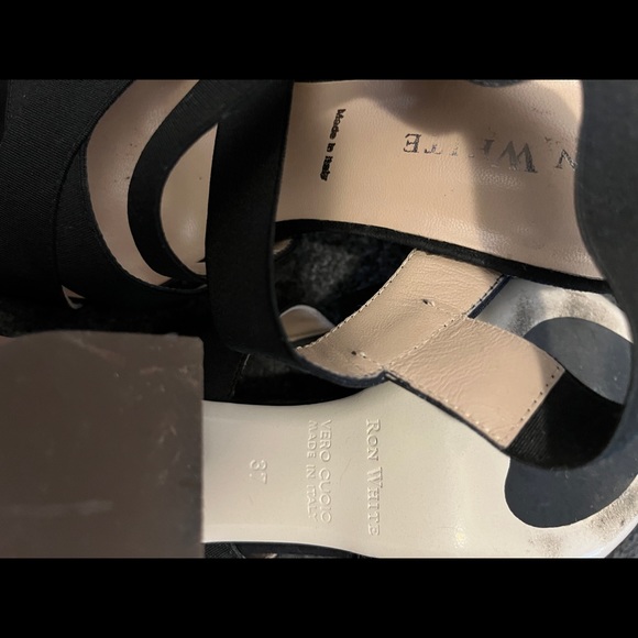 Ron White Made in Italy Sandals in black size 37 IT - Picture 4 of 4